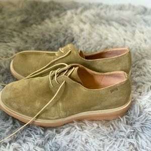 Camper Suede Green shoes